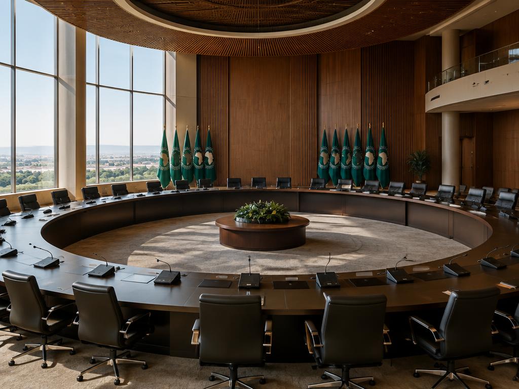 An African multilateral diplomatic conference room